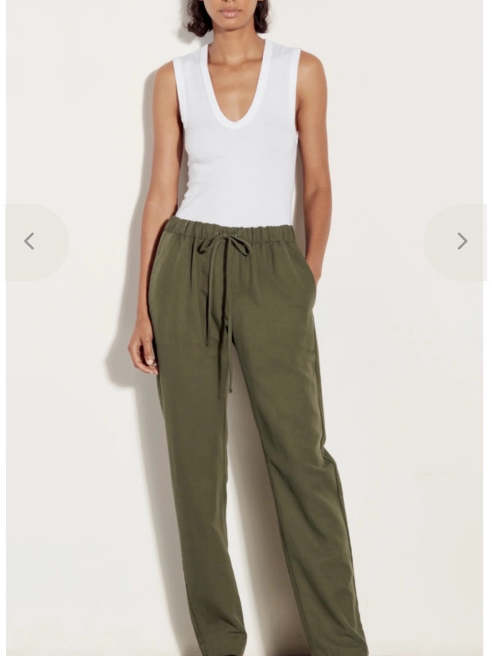Enza Costa twill ‘easy pant’ size 1